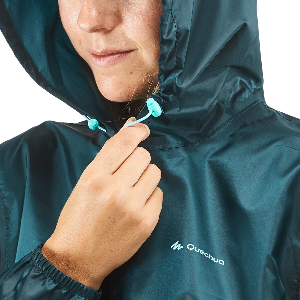 Women’s windproof and water-repellent hiking jacket NH100 1/2 Zip - Blue - Image 5