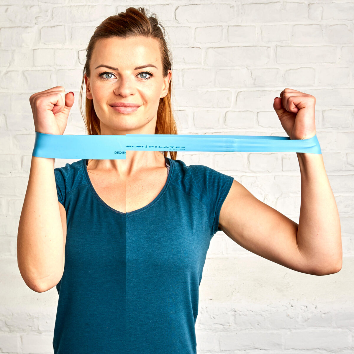 Gym Mini Resistance Band - 5-6-7 kg - Turquoise/Burgundy/Black - Image 3
