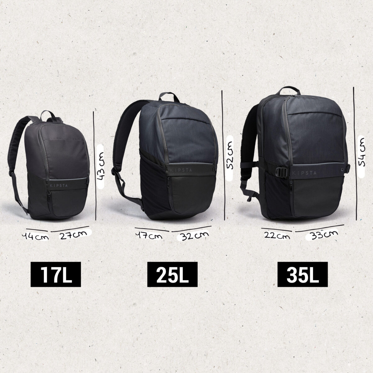 Football Backpack Bag 17L - Navy Blue - Image 3