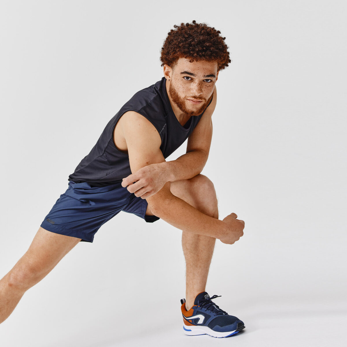Men Running Shoes Comfort Fit, Upto 10km/week, Run Active - Blue and Brown - Image 5