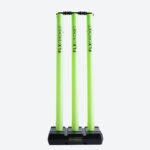 Plastic Cricket Stump Set Lightweight & Durable Lime Green