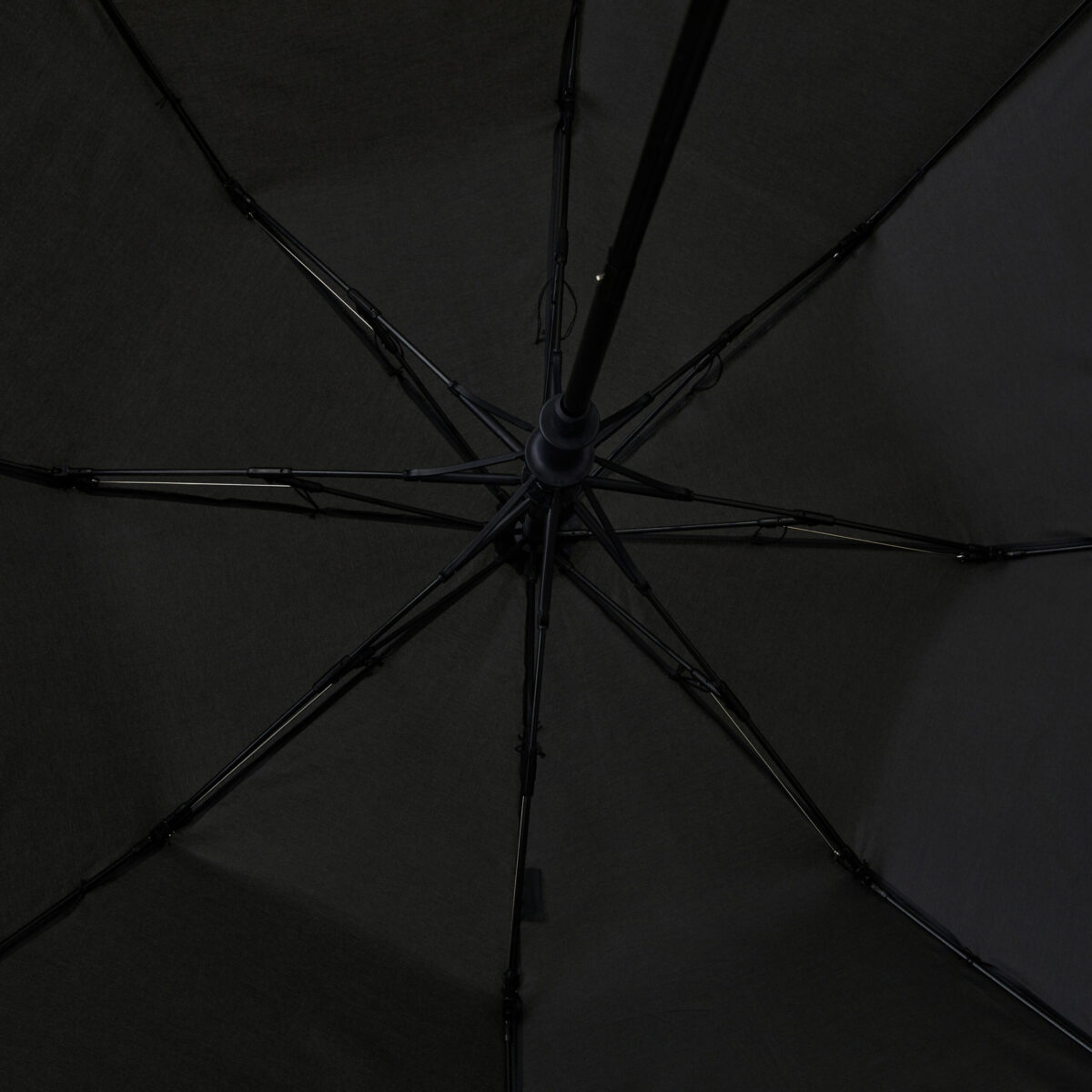 Waterproof Umbrella Small 110cm Coverage UPF50+ Sun Protection Auto Open - Black - Image 5