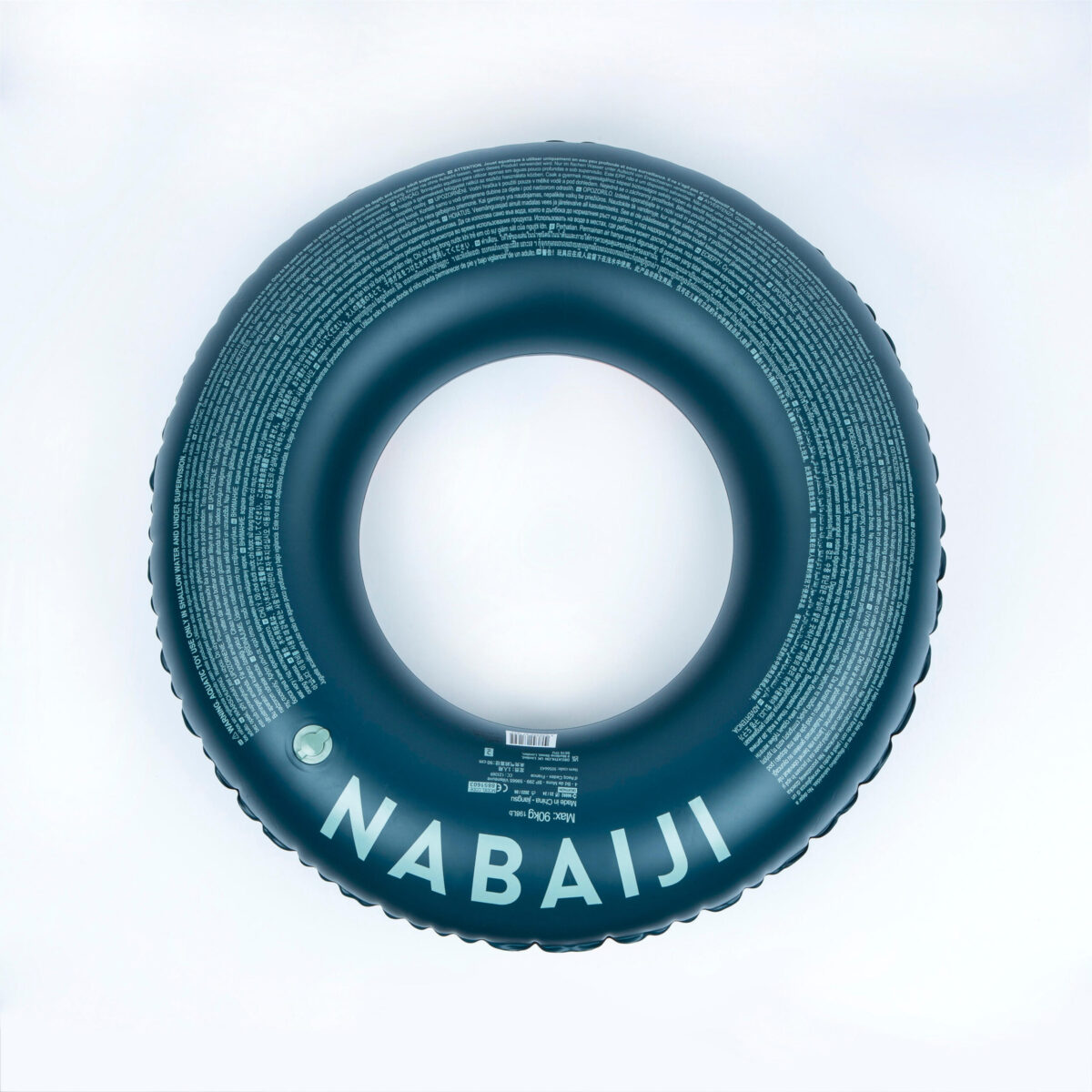 Inflatable printed pool ring with comfort grips Large 92 cm - Image 2