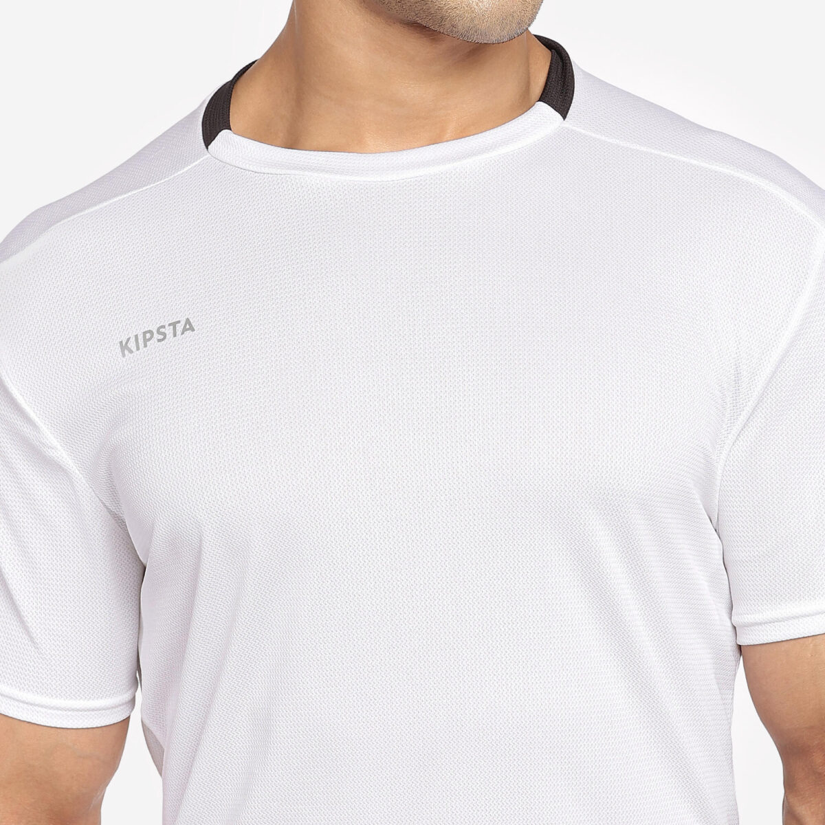 Men Football Jersey Short Sleeve F100 White - Image 3
