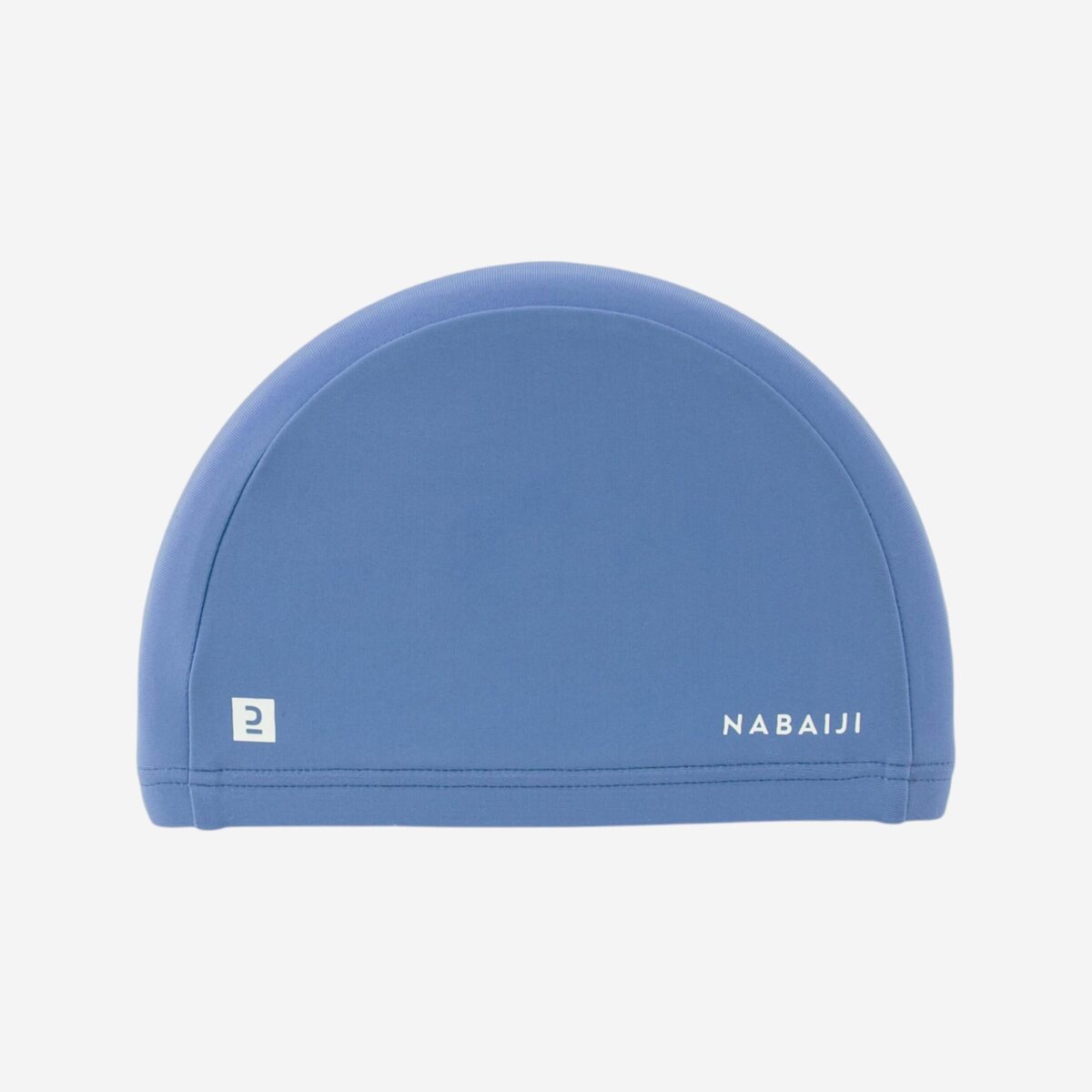 Kids Swimming Cap Plain Fabric Blue - Image 3