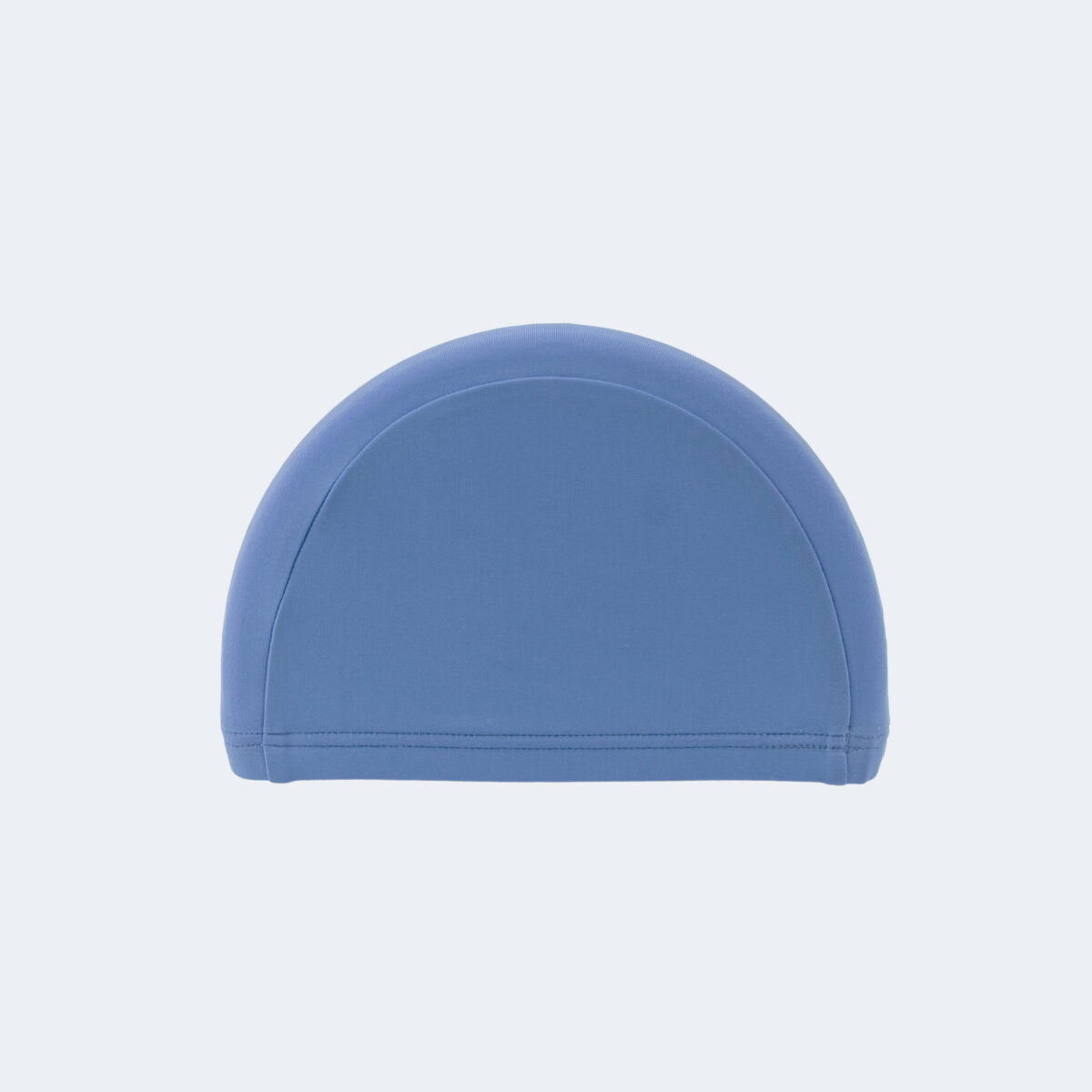 Kids Swimming Cap Plain Fabric Blue - Image 2