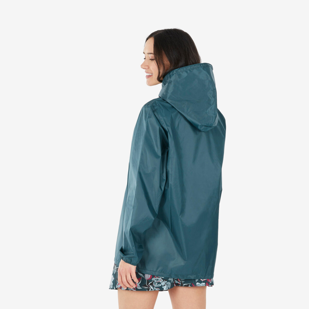 Women’s windproof and water-repellent hiking jacket NH100 1/2 Zip - Blue - Image 3