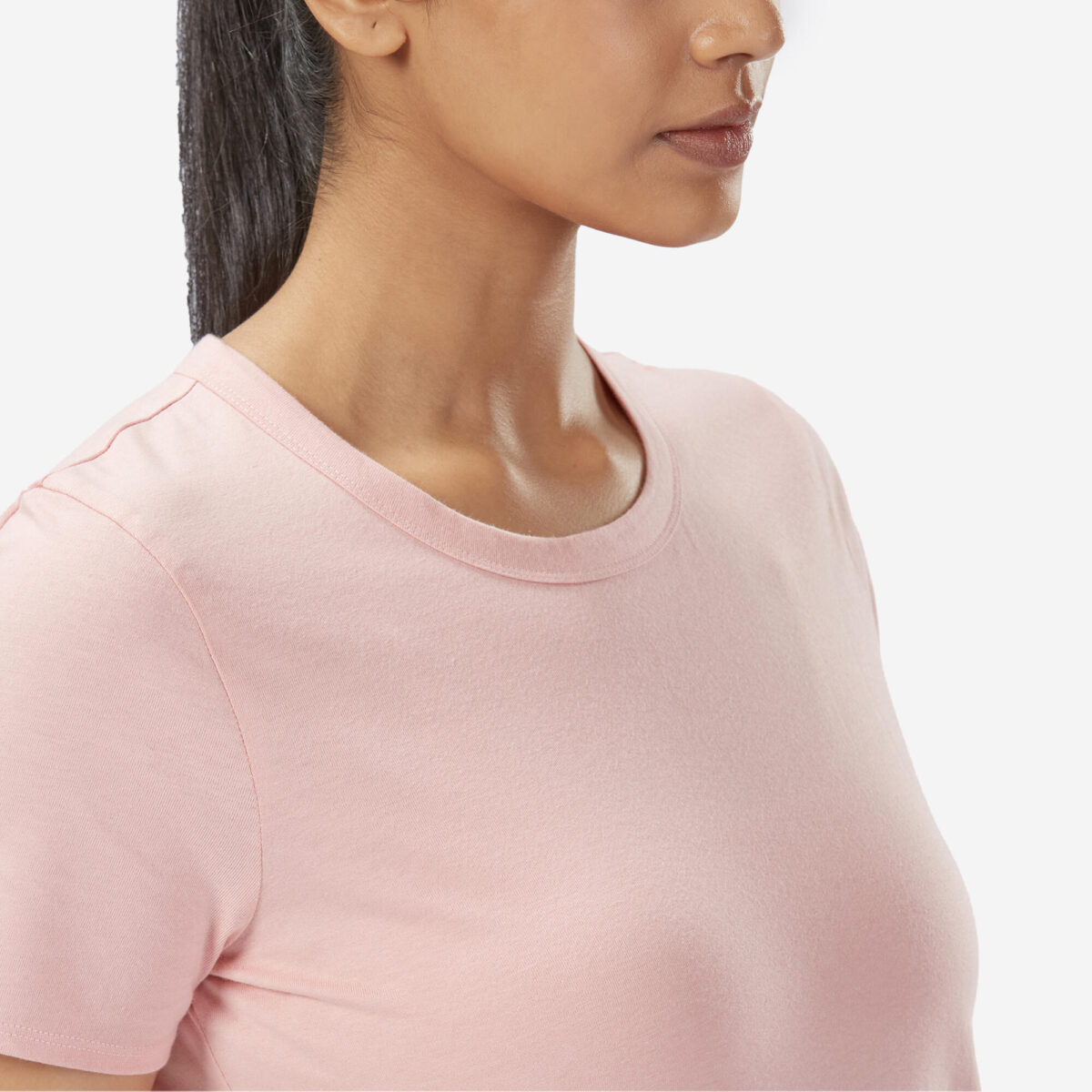 Short Sleeves Regular Fit Women's T-Shirt 100- Sweet Pink - Image 5