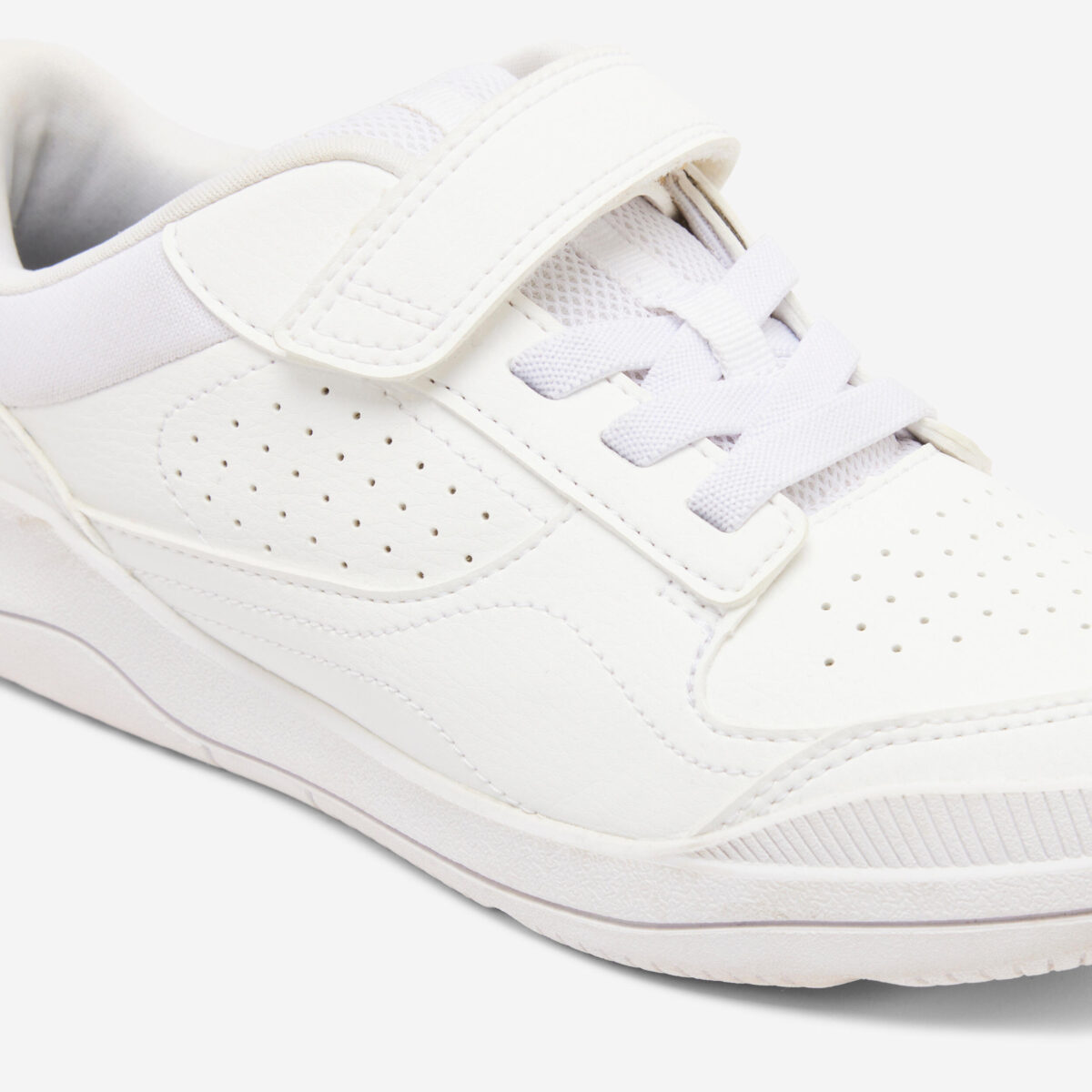Kids' Unisex Hard-Wearing Multisport School Shoes Playventure Yard - White - Image 3