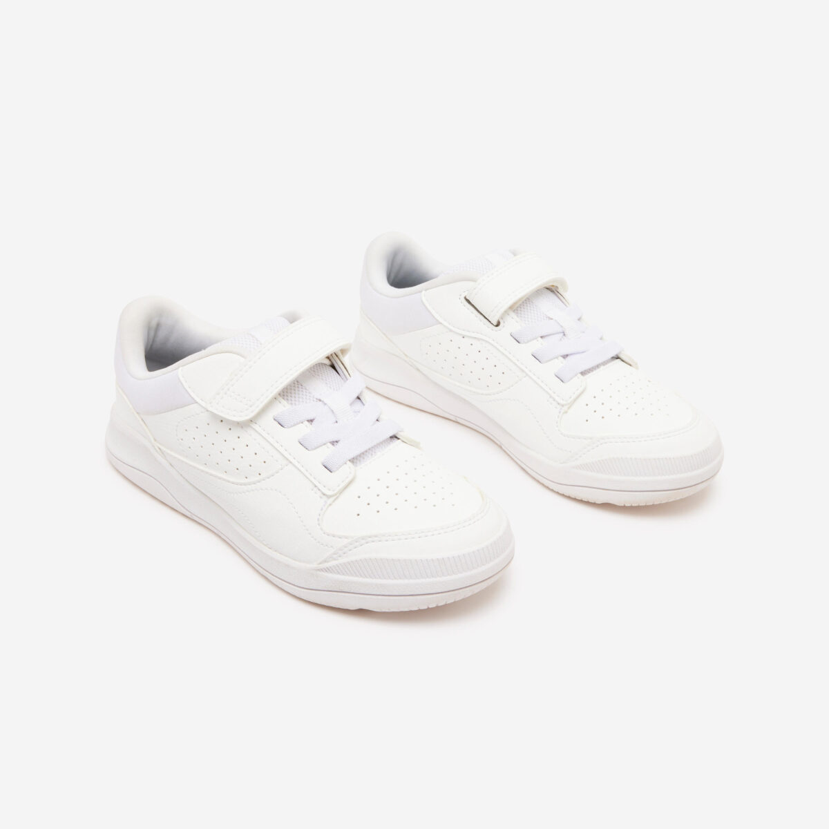Kids' Unisex Hard-Wearing Multisport School Shoes Playventure Yard - White - Image 2