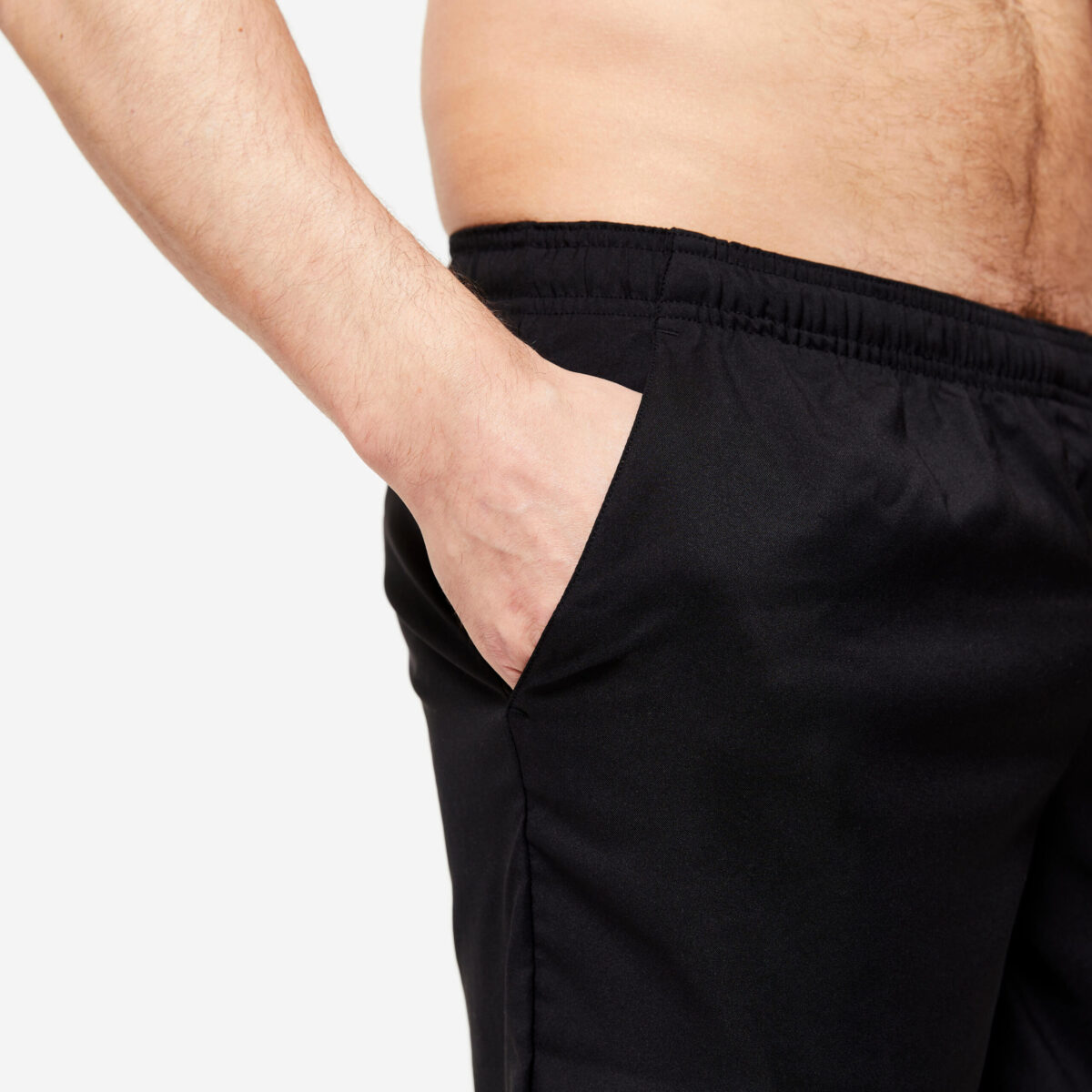 Men Gym Shorts – Breathable, Stretchable, Quick Dry, Lightweight FST 100 – Black - Image 4