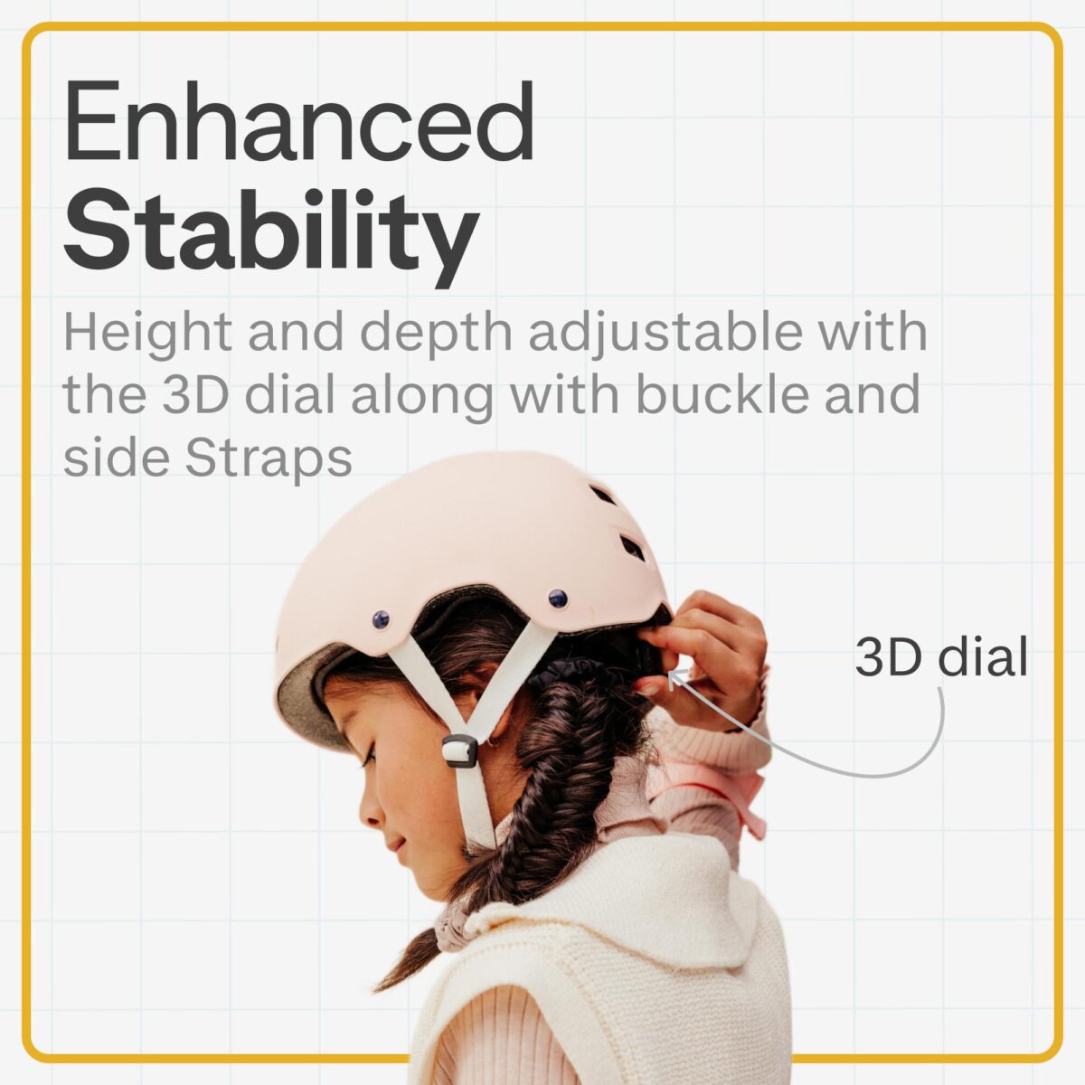 Inline Skating Skateboarding Scootering Helmet MF500 - Bridal Pink - Image 3