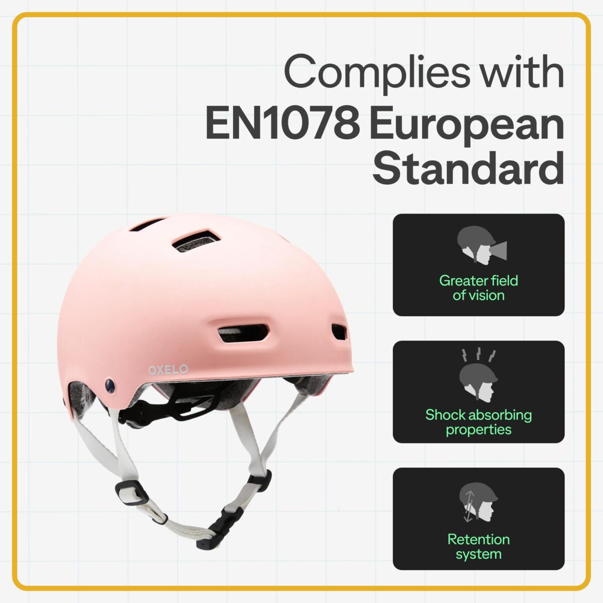 Inline Skating Skateboarding Scootering Helmet MF500 - Bridal Pink - Image 5