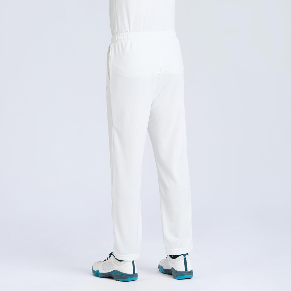 Men Cricket Trousers Comfortable & Stretchable CTS100 - White - Image 2
