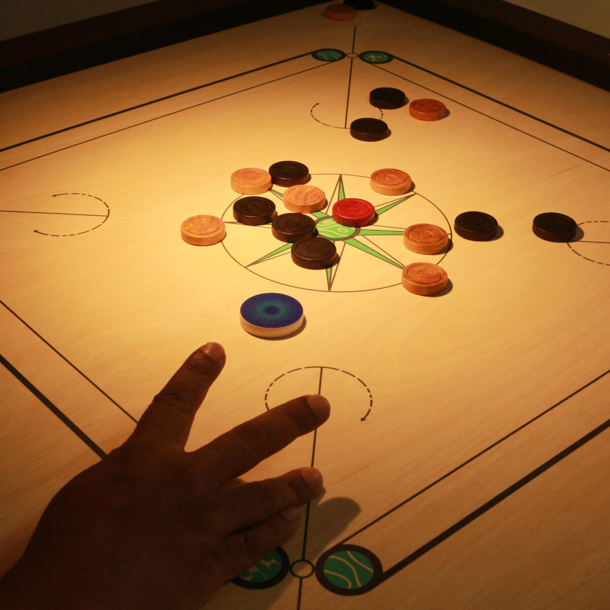 INDIAN PLY CARROM BOARD - PLAY 550 12 mm - Image 5