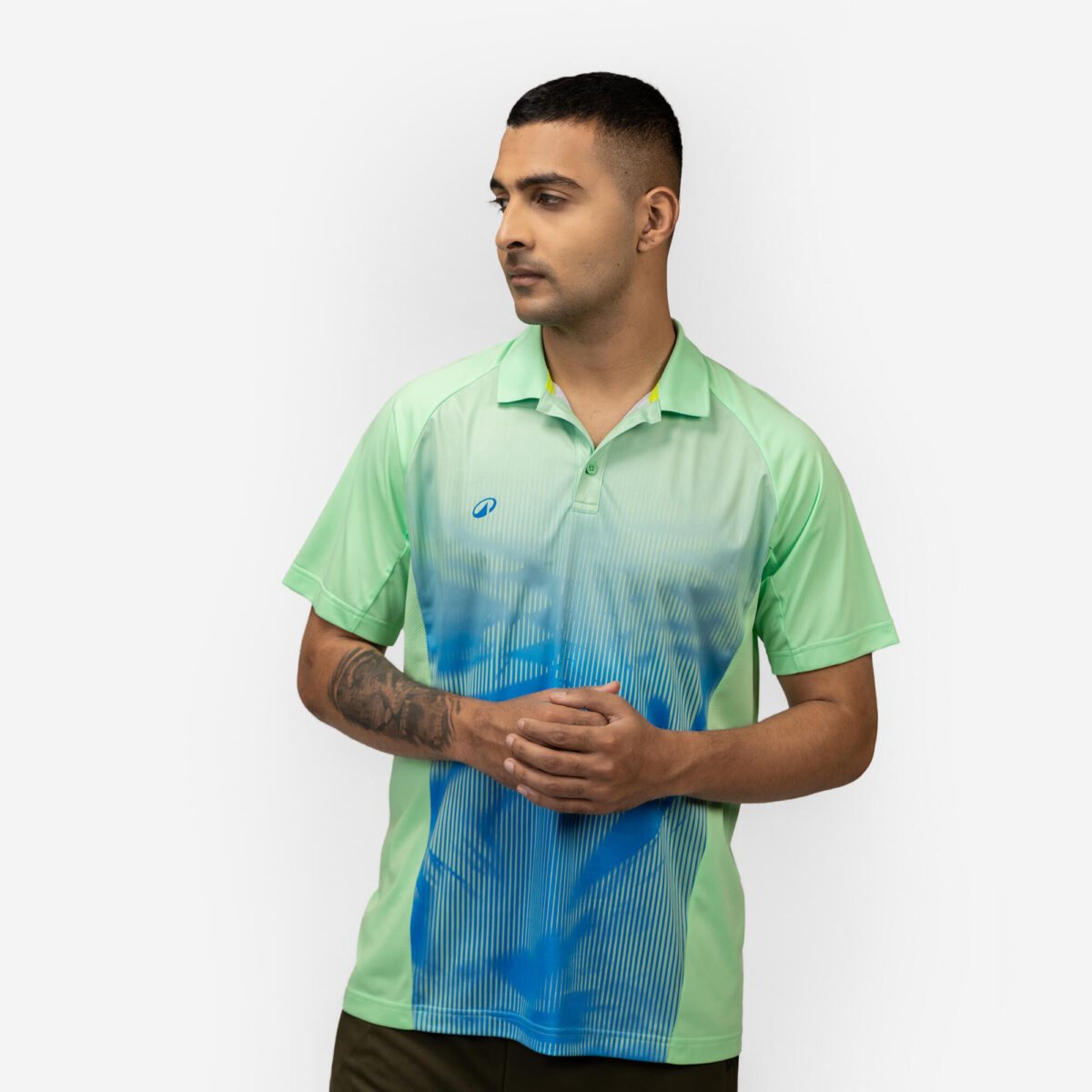 Men's Cricket Polo CP 500 Men Mint Short Sleeve - Image 6