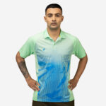 Men's Cricket Polo CP 500 Men Mint Short Sleeve