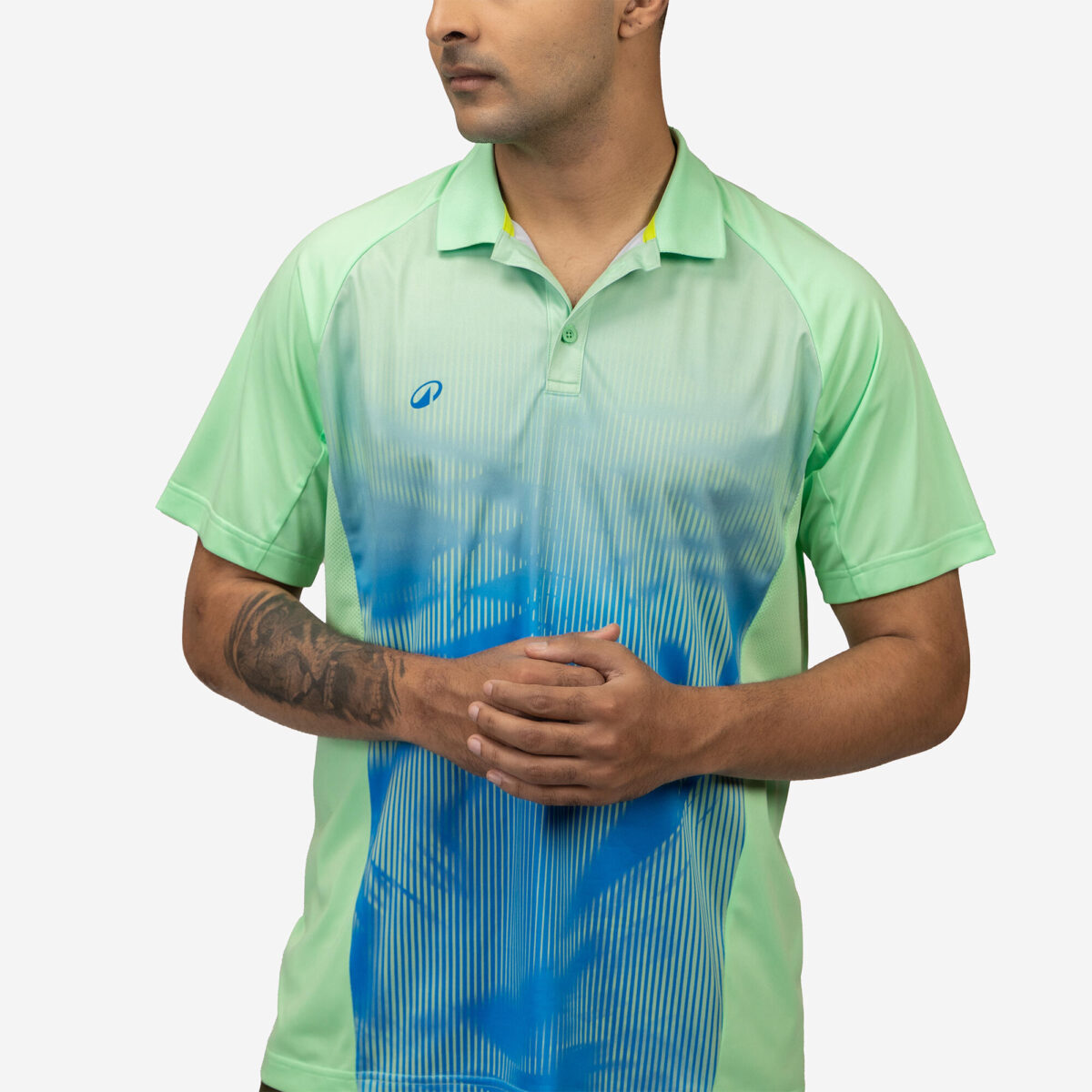 Men's Cricket Polo CP 500 Men Mint Short Sleeve - Image 5