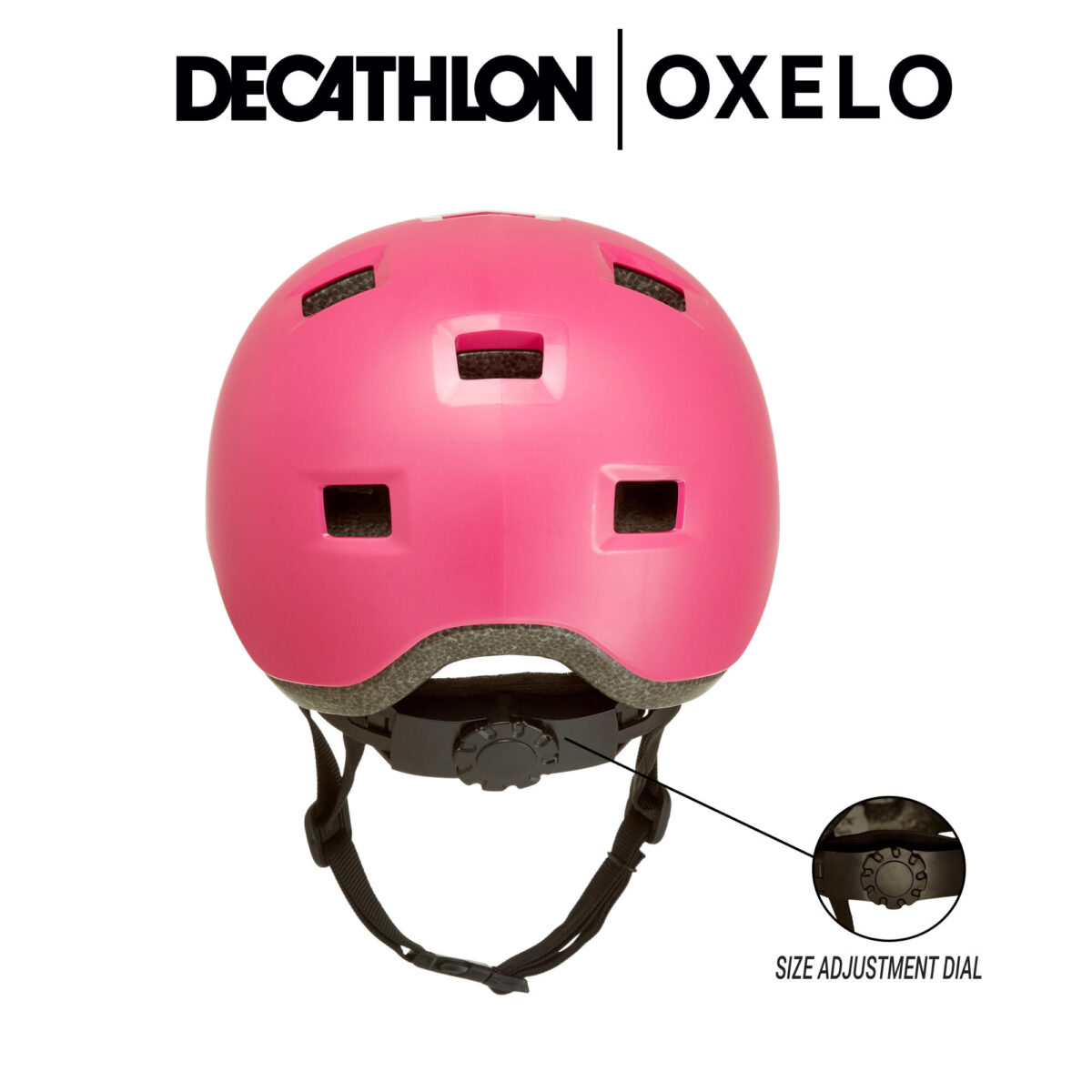 Kids Helmet for Inline Skating Scooter and Skateboard B100 Pink - Image 4
