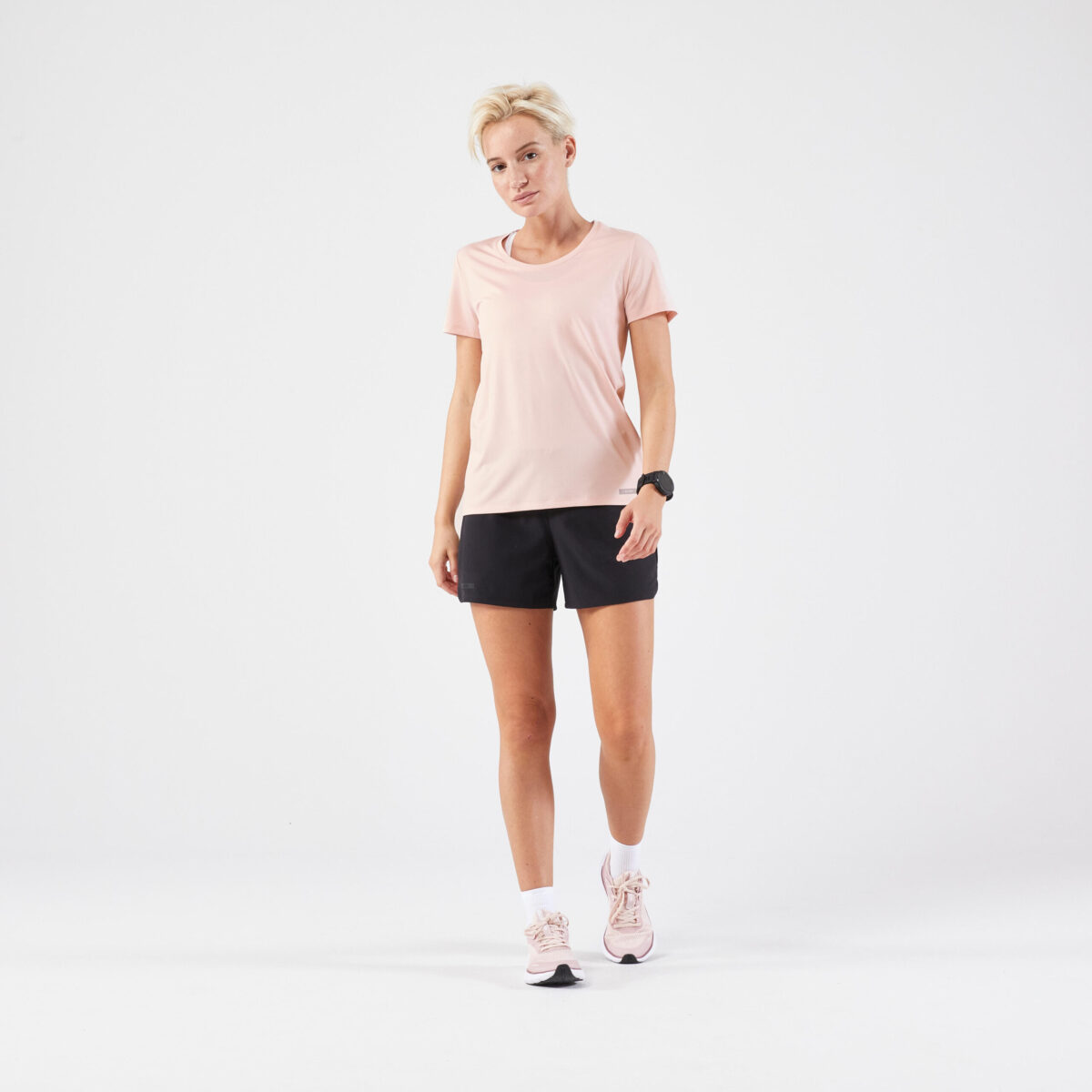 Women's Breathable Round Neck T-Shirt - Quartz Pink - Image 2