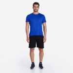 Men Running T-Shirt Breathable, Quick Dry, Kiprun 100 - Indigo Blue