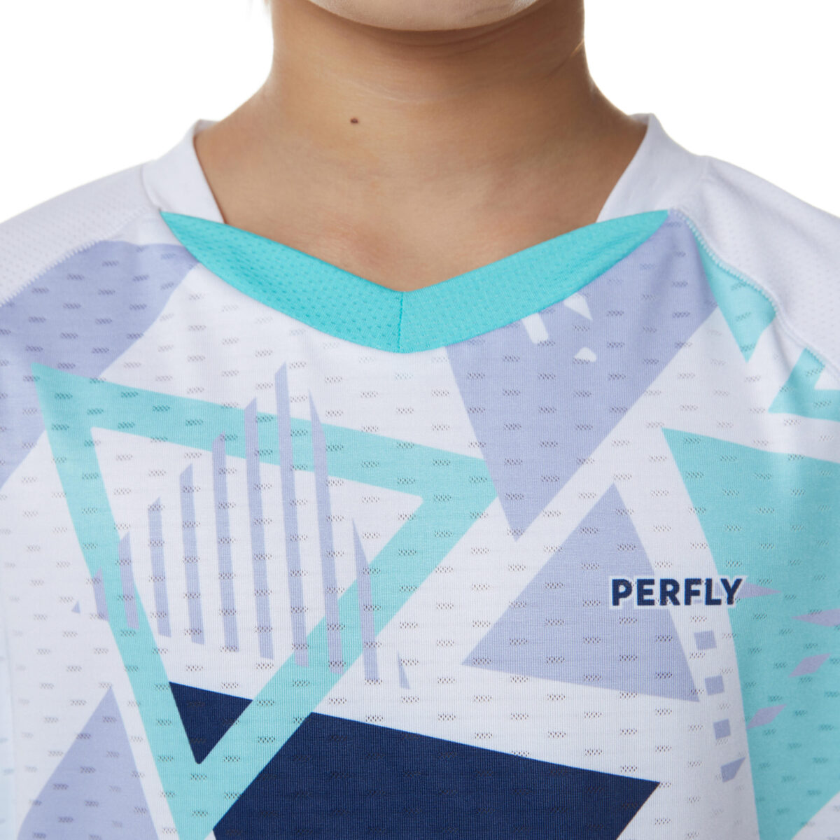 Kids Badminton T Shirt 560 White - Image 4