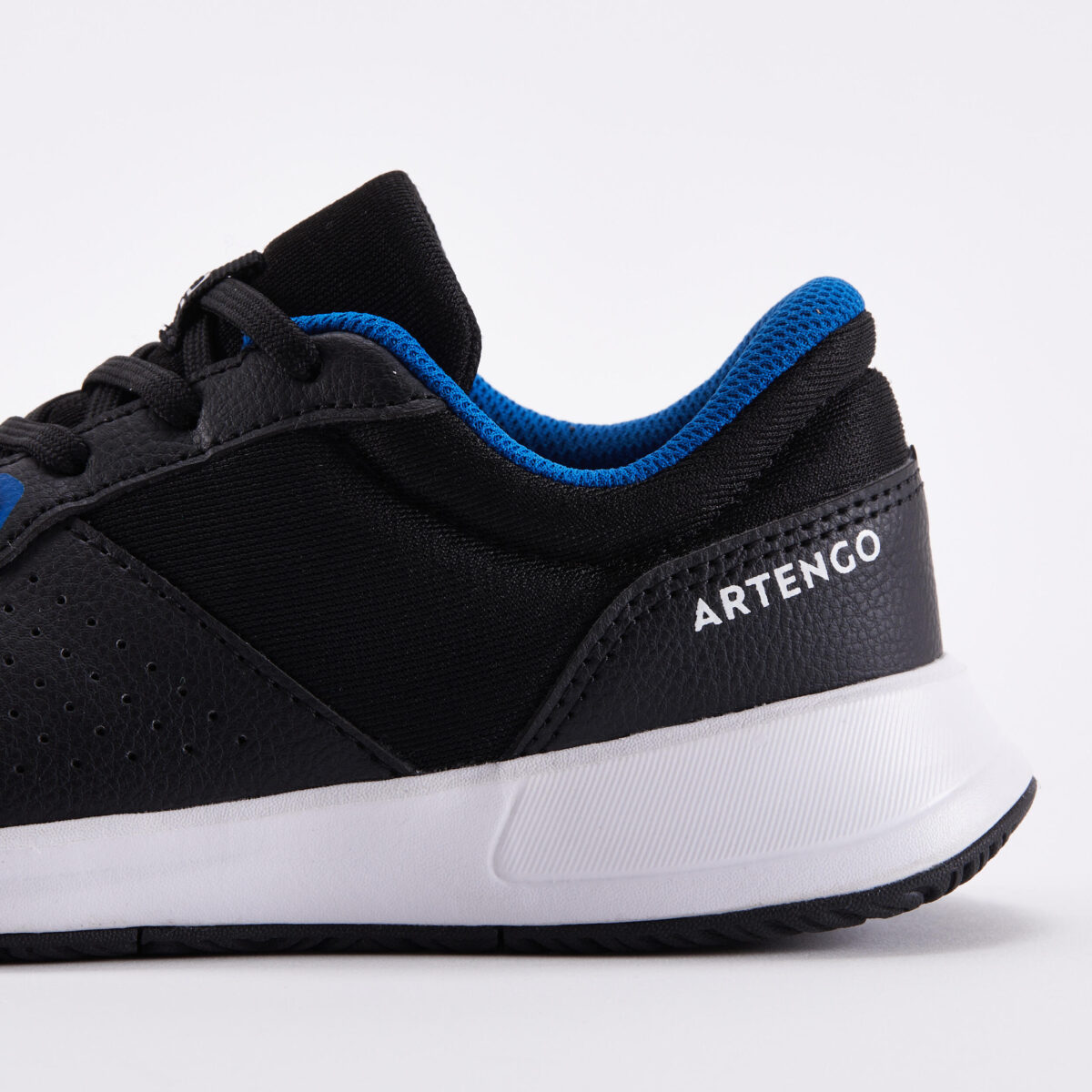Kids' Lace-Up Essential Tennis Shoes - Black & Blue - Image 5