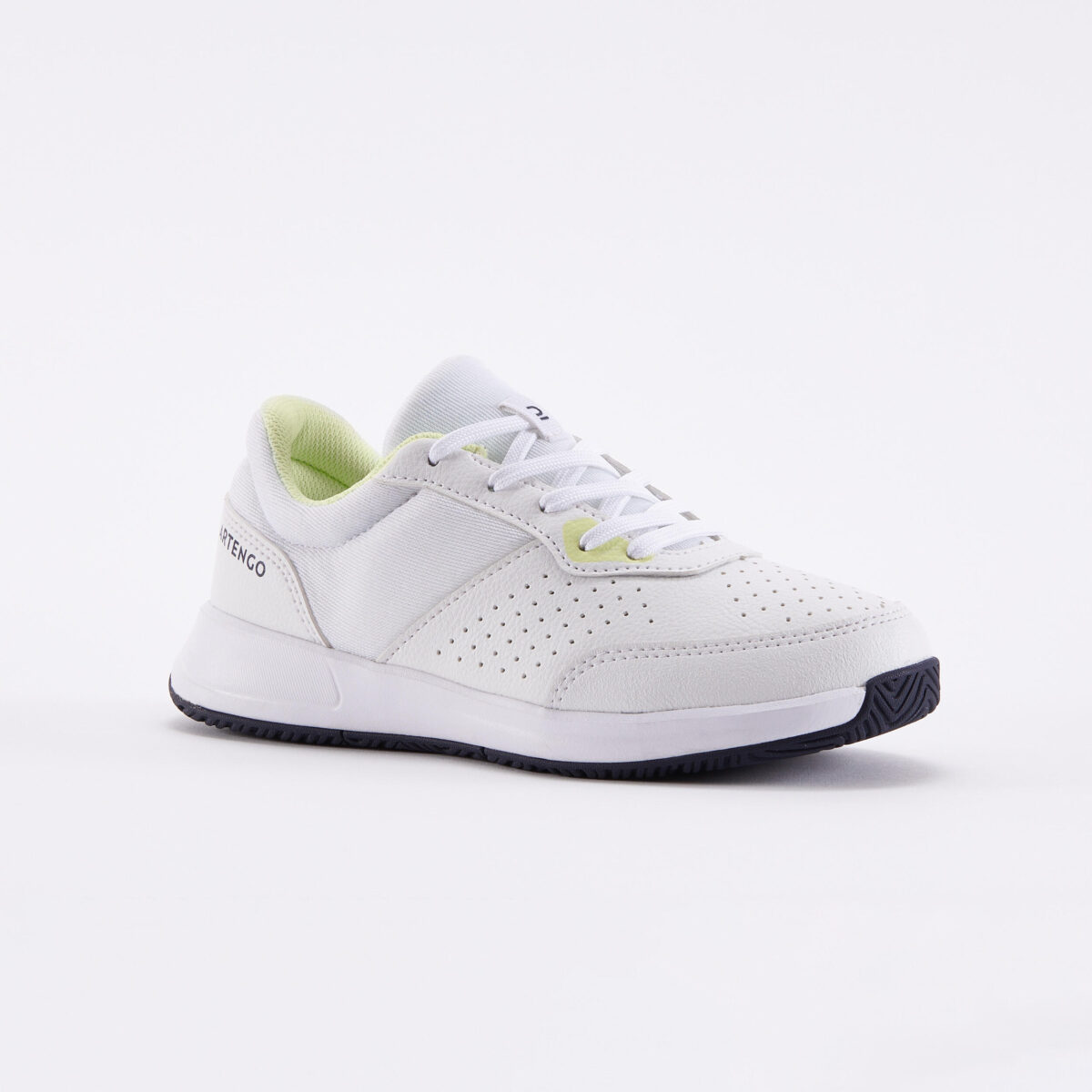 Kids' Lace-Up Tennis Shoes Essential - White & Yellow - Image 3