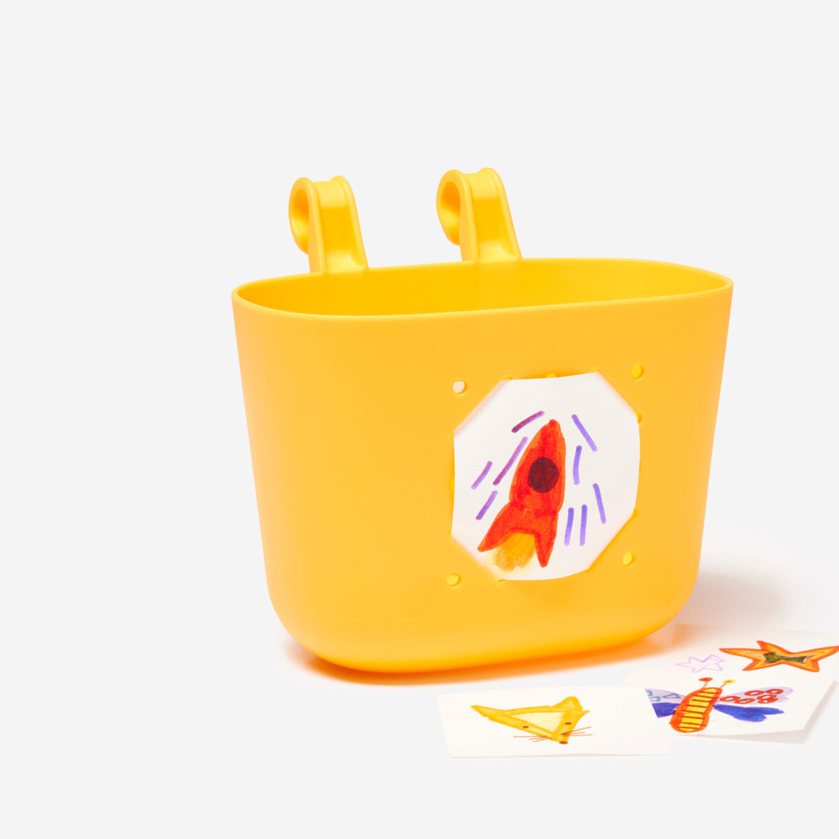 Kids' Bike Basket - Yellow - Image 2