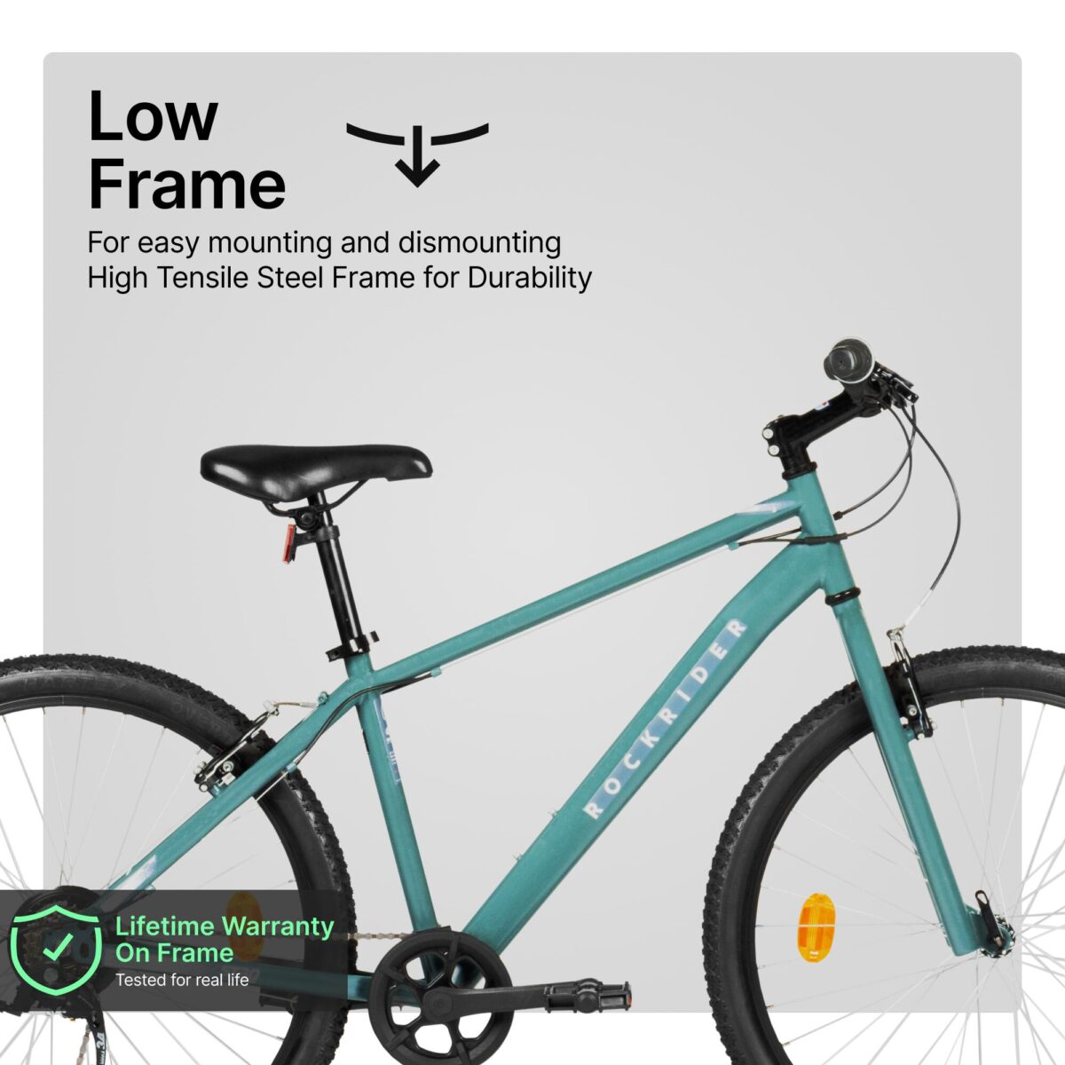 Mountain Bike Rockrider ST30 - 7 Speed, MTB Tyres, Unisex Frame, V-Brakes - Image 4