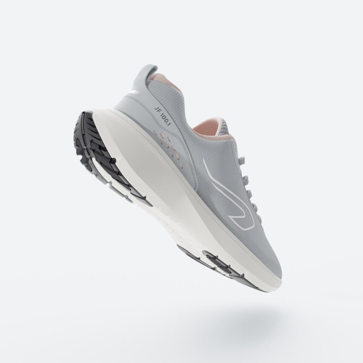 Women Running Shoes Lightweight, Cushioned, Upto 10km/week, Jogflow 100.1 - Grey - Image 3