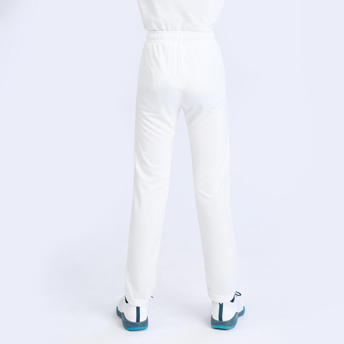 Kids Cricket Trousers Comfortable Stretchable CTS100 - White - Image 2