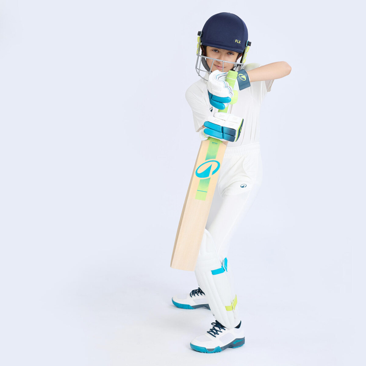 Kids Cricket Trousers Comfortable Stretchable CTS100 - White - Image 6