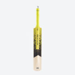 Kids Kashmir Poplar Wood Cricket Bat Size 5 Solid Drek Soft & Medium for Tennis Ball T500 Max - Lime & Green