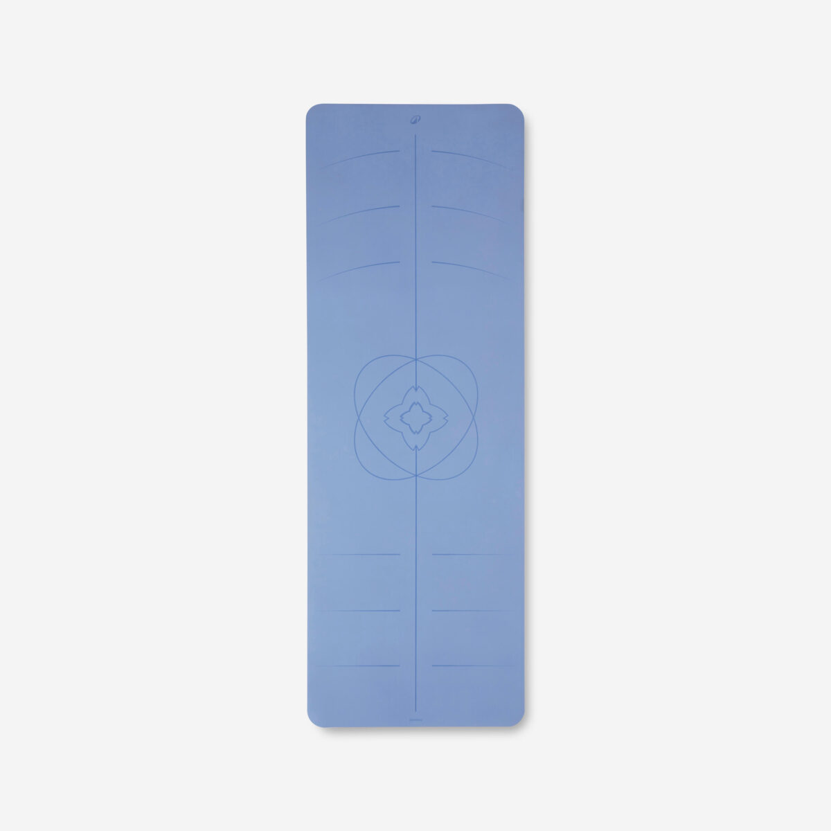 Yoga Mat 4mm Thick, Rubber Foam, 185 x 65 cm with Carry Straps – Blue - Image 8