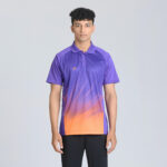 Men's Cricket Short Sleeved Polo T Shirt CP500 - Violet