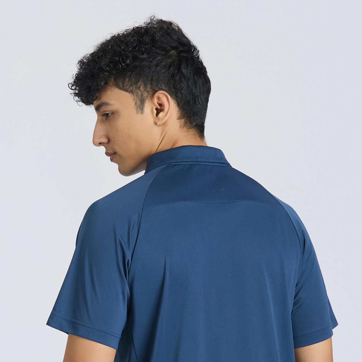 Men's Cricket Polo CP 100 Blue - Image 4