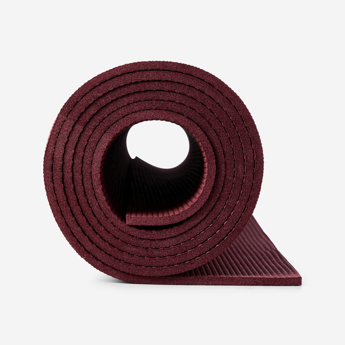 Yoga Mat 5mm Thick, EVA, 180 x 58 cm, Ultra Lightweight with Carry Strap – Brown - Image 6