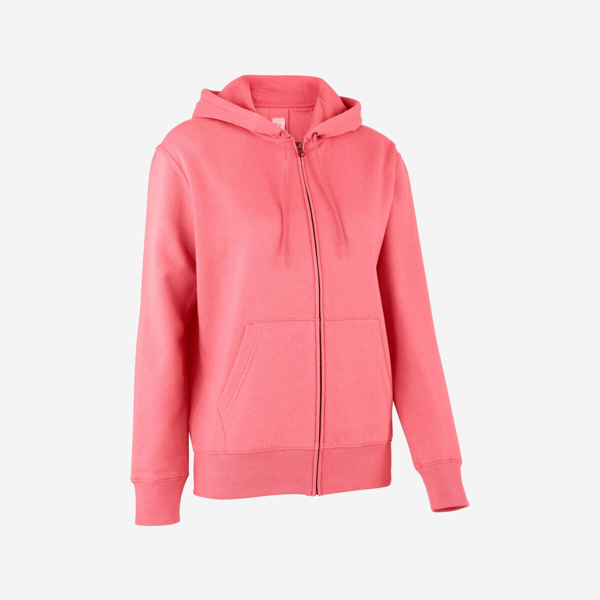 Women's Zip-Up Fitness Fleece Sweatshirt - Pink - Image 6