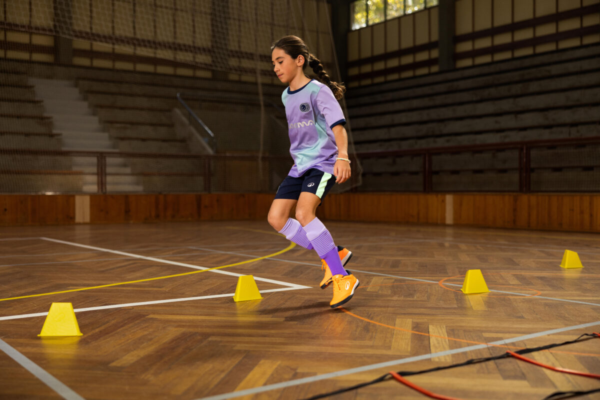 Kids' Short-Sleeved Football Shirt Viralto Kids - Boreal Lavender - Image 5