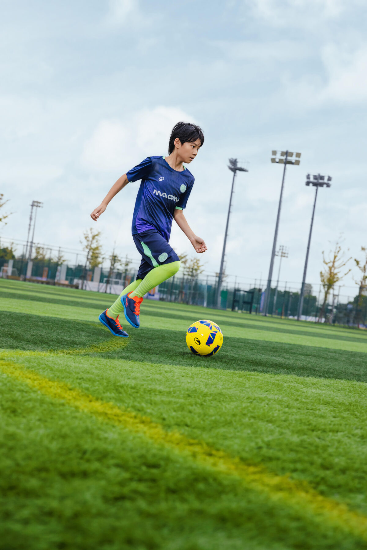 Kids' Short-Sleeved Football Shirt Viralto Kids - Navy Blue - Image 7