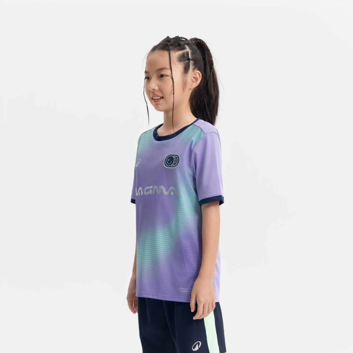 Kids' Short-Sleeved Football Shirt Viralto Kids - Boreal Lavender - Image 2